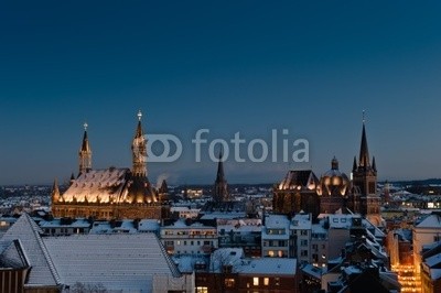 davis, Aachen (aachen, architektur, panorama, stadt, nacht, licht, winter, schnee, deutsch, dom, europa, stadt, himmel, dom, kirche, kultur, monuments, religion, tourismus, touriste)