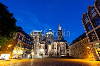 davis, Aachener Dom (aachen, architektur, dom, stadt, nacht, licht, winter, schnee, deutsch, europa, stadt, himmel, dom, kirche, kultur, monuments, religion, tourismus, touriste)