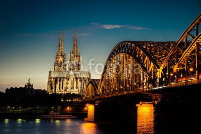 davis, Cologne (cologne, cologne, dom, architektur, abend, rhein, stadt, flieÃŸe)