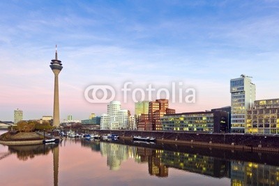 davis, DÃ¼sseldorf Medienhafen (rhein, deutsch, nacht, architektur, cologn)