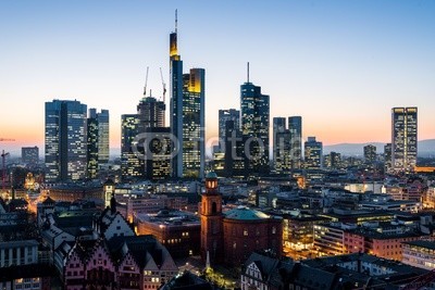 davis, Frankfurt am Main (frankfurt, panorama, stadt, hessen, nacht, skyline, stadt, architektur, turm, hochhaus, business, euro, bank, bank, gebÃ¤ude, frankfurt, main, deutsc)