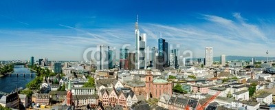 davis, Frankfurt Cityscape (frankfurt, panorama, stadt, hessen, nacht, skyline, stadt, architektur, turm, hochhaus, business, euro, bank, bank, gebÃ¤ude, frankfurt, main, deutsc)