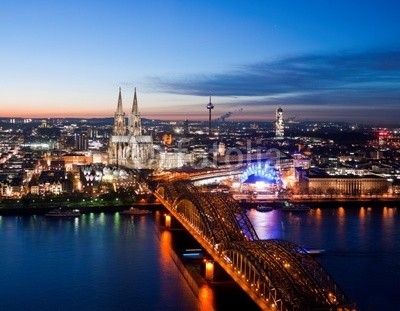 davis, KÃ¶ln City (cologne, dom, stadt, rhein, panorama, leuchten, licht, spiegelung, sonnenuntergÃ¤nge, deutsch, kirche, cologne, flieÃŸen, nachtaufnahme, orientierungspunkt, himmel, tourismus, brÃ¼cke, cologne, ufe)