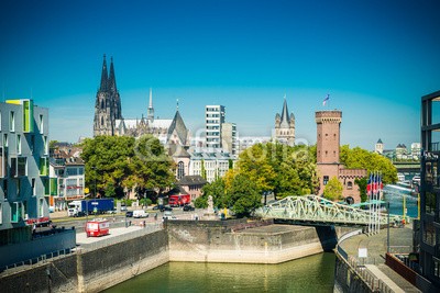 davis, KÃ¶ln (cologne, cologne, dom, rhein, hafen, architektur, somme)