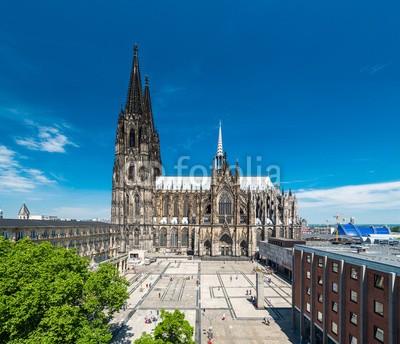 davis, KÃ¶lner Dom im Sommer (cologne, cologne, dom, sommer, stadt, architektur, kirch)