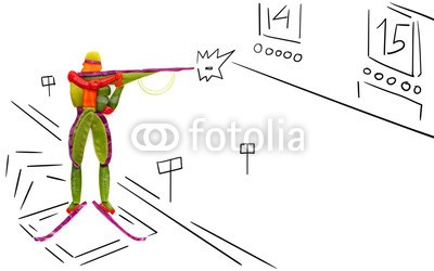 Dmitry Fisher, Shooting biathlete. (biathlon, essen, konzept, winter, isoliert, aktion, aktiv, pflege, wettbewerb, cross country, diät, feeds, essen, event, schnell, fitness, obst, obst, gesundheit, gesundheitswesen, gesund, individuell, lebensstil, mann, ernährung, olympiade, olympi)