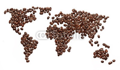 Dmitry Fisher, Coffee invasion. (kaffee, koffein, koffein, welt, weltweit, trinken, trinken, global, erdball, karte, zubehÃ¶r, zubehÃ¶r, sÃ¼chtige, sÃ¼chtig, sucht, arabica, aroma, aromatisch, bohne, schwarz, board, braun, kartographie, kontinent, staat, ernte, dunkel, verteile)