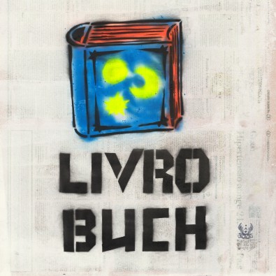 Eliot, Livro (Street Art, Graffity, Buch, Urban Art, portugisisch-deutsch, Treppenhaus, Wohnzimmer, Jugendzimmer, modern, Wunschgröße, Grafik, bunt)