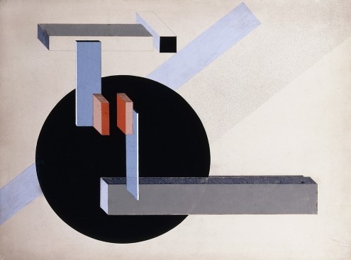 El Lissitzky, Proun 89 (Avantgarde, Konstruktivismus, geometrische Formen, Klassische Moderne, Malerei, Wunschröße, Büro, Business, Wohnzimmer, bunt)