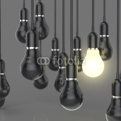 everythingpossible, creative idea and leadership concept with growing 3d light bulb (3d, abstrakt, hintergrund, schwarz, hell, glÃ¼hbirne, business, konzept, kreativ, kreativitÃ¤t, entwerfen, electric, elektro, elektrizitÃ¤t, energie, ausstattung, fÃ¤den, glas, glÃ¼hend, growth, haushalt, ideen, angestrahlt, abbild, innovation, lamp)
