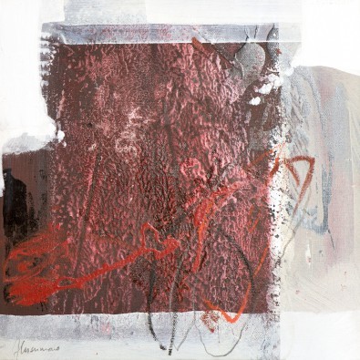 Francesco Cusumano, Rosso 1 (Wunschgröße, Abstrakte Malerei, Abstrakt, Business, Büro,  Wohnzimmer, Farbflächen, Spachtelspuren, zeitgenössisch,)