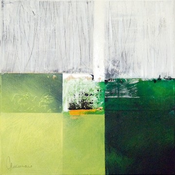 Francesco Cusumano, Compositione verde I (Wunschgröße, Abstrakte Malerei, Abstrakt, Business, Büro,  Wohnzimmer, Farbflächen, Spachtelspuren, zeitgenössisch,)