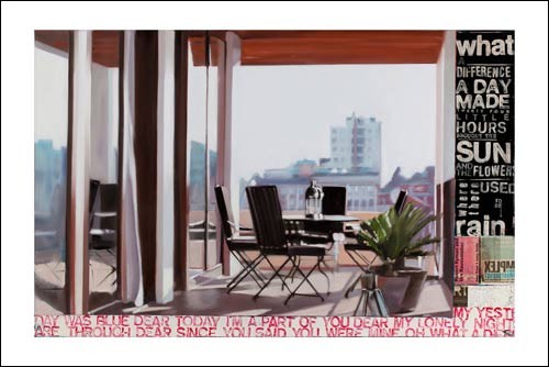 Frank Damm, Roof top, 2010 (Flur,Treppenhaus,Fotokunst,Stühle,Terrasse)