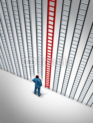 freshidea, Business Success Choice (business, erfolg, auslese, auswahl, leiter, rot, ausgewählt, kaufmann, kaufmann, person, unternehmer, gelegenheit, strategie, gruppe, 3d, klettern, konzept, neues leben, potentiell, wagnis, unsicherheit, führung, job, karriere, entscheidung, au)