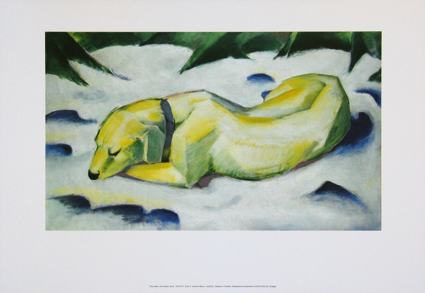 Wandbild Franz Marc, Der weiße Hund, 1910/11 11