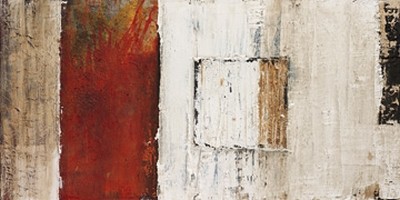 Gabriele Middelmann, Nubia 2 (Abstrakt, Malerei, geometrisches Muster, pastos,  Wunschgröße, Büro, Wohnzimmer, Treppenhaus, zeitgenössisch, bunt)