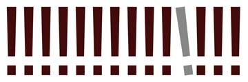 Gerhard Rossmeissl, The Sign Panorama I (Abstrakte Kunst, Ausrufezeichen, Reihe, aus der Reihe tanzen, Zeichen, Wunschgröße, modern, Büro, Business, Wohnzimmer, zeitgenössisch, bunt)
