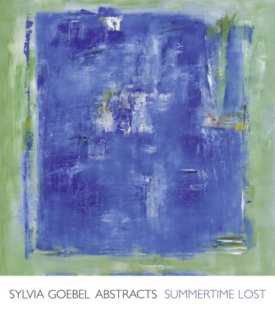 Goebel Sylvia, Summertime Lost (Abstrakte Malerei, Abstrakte Kunst, Farbspuren, verwischt, diffus, Wohnzimmer, Büro, Business, grün/blau)