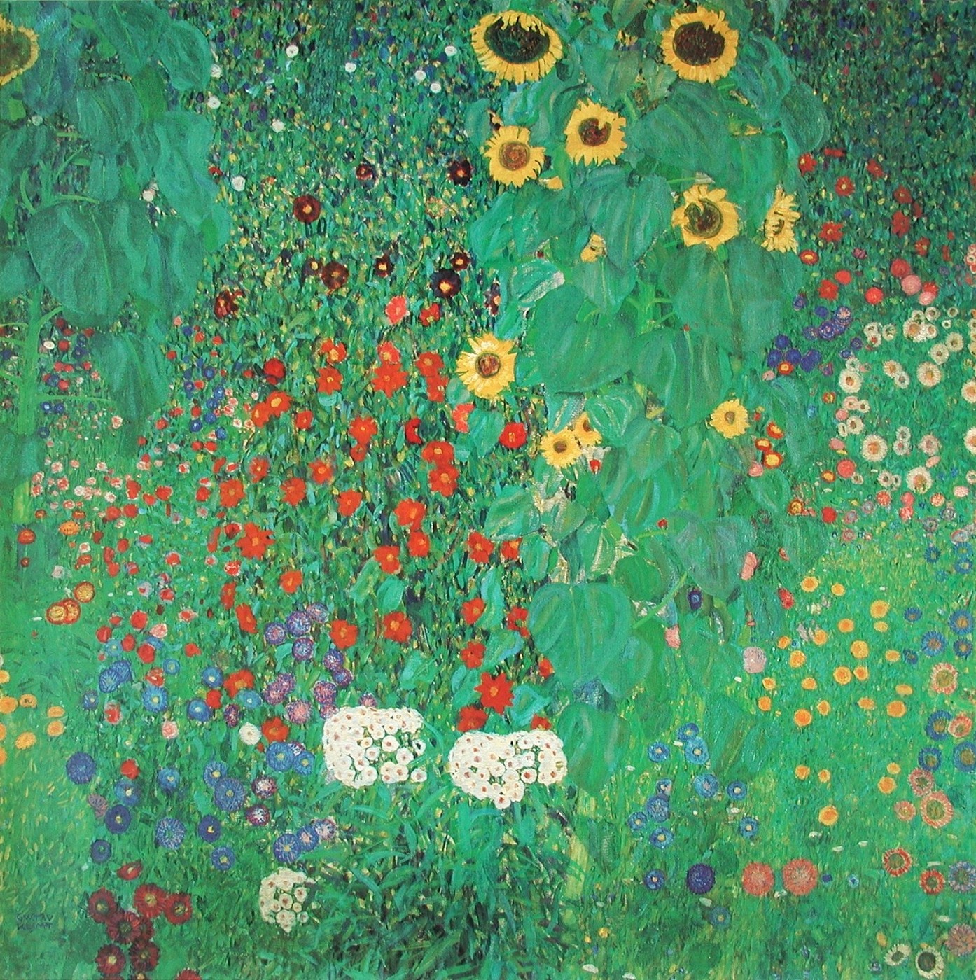 Gustav Klimt, Bauerngarten mit Sonnenblumen 102590