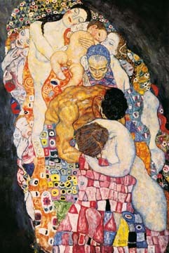 Gustav Klimt, Leben (Wunschgröße, Klassische Moderne, Jugendstil, dekorativ, Eros&People, Menschen,Frauen, Männer, Kinder, Akt, Ornamente, bunt, Wohnzimmer, Treppenhaus, Schlafzimmer, Malerei)