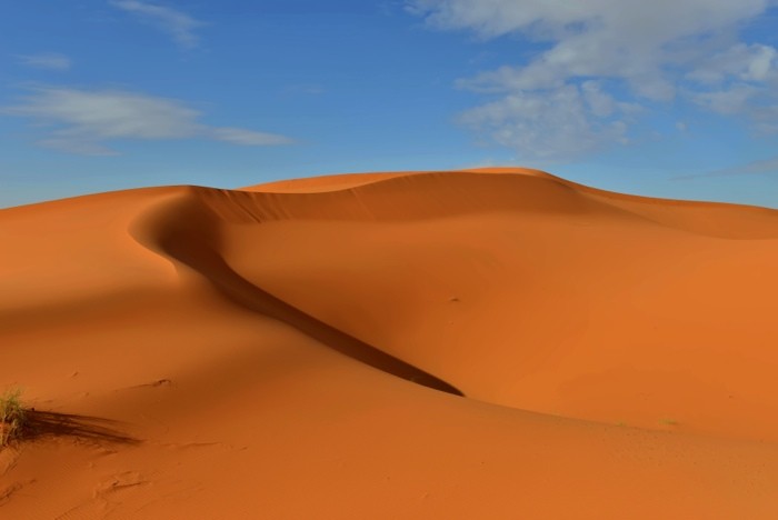 Hady Khandani, DAYBRAEAK IN THE DUNES OF SAHRA - ERG CHEBBI - MOROCCO 8 (HADYPHOTO, Fotografie, Landschaft, Marokko, Wüste, Sand, Sanddünen, Sahara, Nordafrika, Sonnenaufgang, Wohnzimmer, Treppenhaus, Wunschgröße, bunt)