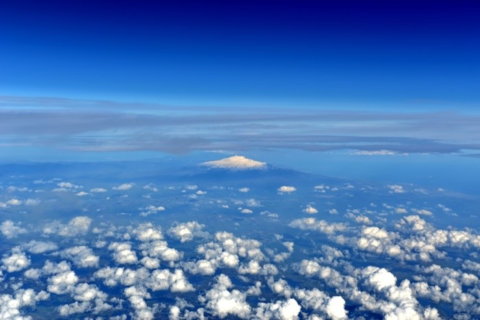 Hady Khandani, GEO ART - MOUNT ETNA SICILY - ITALY (Wunschgröße, HADYPHOTO, Fotografie, Fotokunst, Geografie,Italien, Sizilien, Vulkan, Äthna, Luftbild, Vogelperspektive, Landschaft, Wohnzimmer, Treppenhaus, bunt)