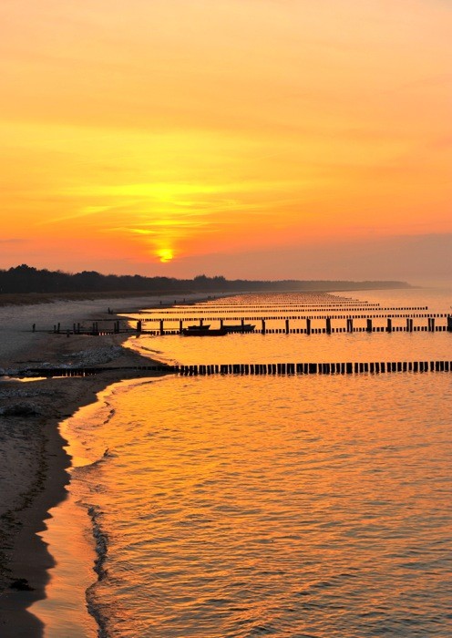 Hady Khandani, SUNSET ZINGST (HADYPHOTO, Fotografie, Landschaft, Meer, Ostsee, Meeresbrise,  Bunen, Strand, Sonnenuntergang, Wunschgröße, Wohnzimmer, bunt)