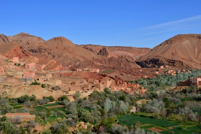 Hady Khandani, VILLAGES AND OASIS IN THE DADES GORGE - MOROCCO 1 (HADYPHOTO, Fotografie,   Landschaftsfotografie, Landschaft, Berge, Bergdorf, Oase, Marokko, Afrika, Wohnzimmer, Treppenhaus, Wunschgröße, bunt)