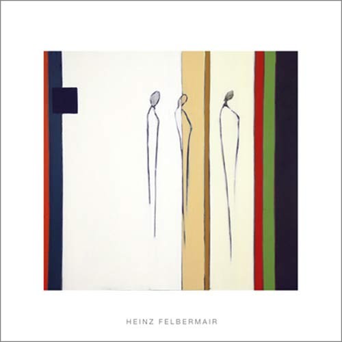 Heinz FELBERMAIR, M-006-2005 (Abstrakt, Figurativ, Körper, modern, Malerei, Wohzimmer, Büro, Treppenhaus, blau)