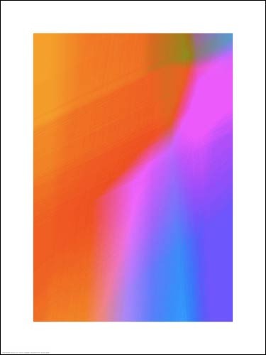 Henri BOISSIERE, Heb 001A, 2010 (Abstrakt, Abstrakte Kunst, unscharf, verschwommen, Farbfelder, meditativ, modern, Wohnzimmer, Jugendzimmer, neon, leuchtend, bunt)