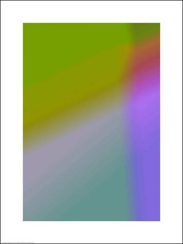 Henri BOISSIERE, Heb 002A, 2010 (Abstrakt, Abstrakte Kunst, unscharf, verschwommen, Farbfelder, meditativ, modern, Wohnzimmer, Jugendzimmer, neon, leuchtend, bunt)