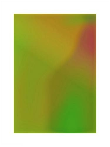 Henri BOISSIERE, Heb 004A, 2010 (Abstrakt, Abstrakte Kunst, unscharf, verschwommen, Farbfelder, meditativ, modern, Wohnzimmer, Jugendzimmer, neon, leuchtend, bunt)