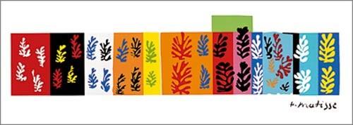 Henri Matisse, Les velours (Büttenpapier) (Abstrakte Malerei, Muster, Formen, Ornamente, Fauvismus, Klassische Moderne, Wohnzimmer, Treppenhaus)