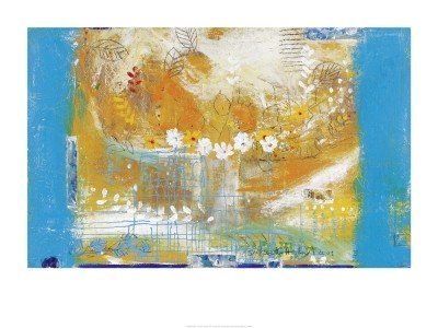 Holland Sabeth, The View (Interieur Design,Abstrakt,Malerei,Modern,  Muster, Blumen, Blüten, bunt)