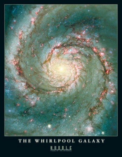 Hubble-Nasa, The Whirlpool Galaxy (Photokunst, Wunschgröße,  Welt, Erde, All, Sterne, Planeten)