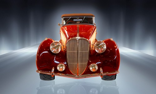 Peter Hillert, Car Collection 8 (Fotokunst, Technik, Auto, KFZ, Oldtimer, Nostalgie , Büro, Business,  Wohnzimmer, Modern,  silber, grau, rot)