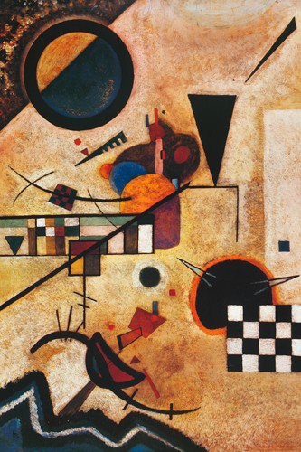 Wassily Kandinsky, Accords opposes (Wunschgröße, Klassische Moderne, Malerei, abstrakte Kunst, geometrische Formen, abstrakte Muster,Streifen, Wellen, Kreise, Wellenlinien, Rechtecke, Schachbrettmuster, Farbflächen, Wohnzimmer, Büro, Arztpraxis, bunt)