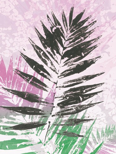 SARA Design, Leaf Study rose II (Pflanze, Blatt, Abdruck, dekorativ, floral, Schlafzimmer, Treppenhaus, Wohnzimmer, pastell, Druck, Grafik)