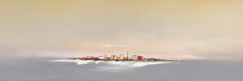 Monika Arns-Müller, Brandung (Inseln, Meer, Brandung, Sonnenlicht, Impressionen, Flur, Treppenhaus, Wohnzimmer, Büro, Wunschgröße, Malerei, moderne Malerei, bunt)