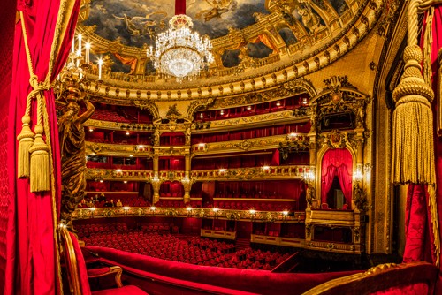 Ronin, Opera Room III (Interieur, Oper, Opernhaus, historisch, Aniquitäten, Treppenhaus, Wohnzimmer, Wunschgröße, Fotokunst, bunt)