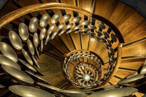 Ronin, Majic Staircase (Architektur, Treppenhaus, Design, Spirale, Schnecke, Treppenhaus, Wohnzimmer, Büro, Wunschgröße, Fotokunst,)