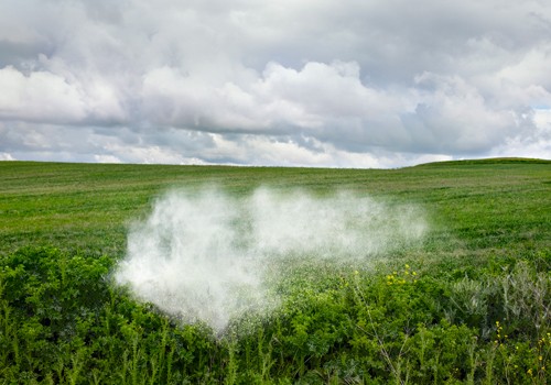 Miguel Vallinas Prieto, Pause Número XII (Landschaft, Wiese, Felder, Horizont, Nebelschwade, Wolke, schweben, Fantasy, surreal, Wunschgröße, Fotokunst, Wohnzimmer, Treppenhaus, bunt)