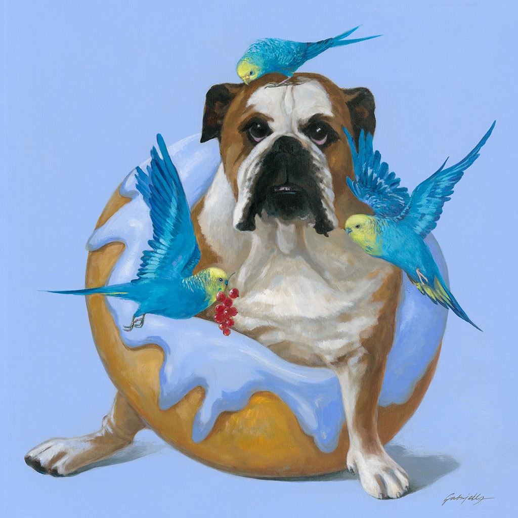 Gabrielle, Montpensier N°7 (Bagel, Kuchen, Gebäck, Wellensittiche, Bulldogge, falsche Dimensionen, Wunschgröße, modern, Küche, Esszimmer, Gastronomie, Jugendzimmer,)