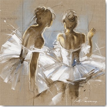 Kitty Meijering, White Dress II (Ballerinas, Ballett, Tanzsport, Tanz, Tänzerin, Anmut, TüTü, Jugendzimmer, Ballettschule,  Wohnzimmer, Tanzschule, Schlafzimmer, Wunschgröße, bunt)