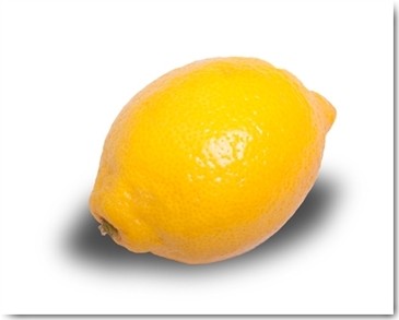 Volker Brosius, Zitrone (Zitrone, Frucht, Zitrusfrucht, Obst, Fotokunst, Wunschgröße, Küche, Esszimmer, Treppenhaus, gelb, weiß)