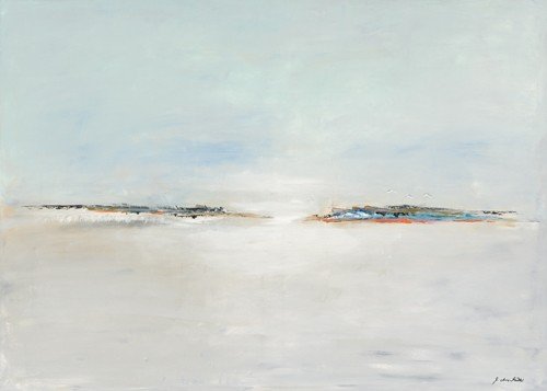 Monika Arns-Müller, Birds Fly (Inseln, Meer, Brandung, Sonnenlicht, Impressionen, Flur, Treppenhaus, Wohnzimmer, Büro, Wunschgröße, Malerei, moderne Malerei, bunt)