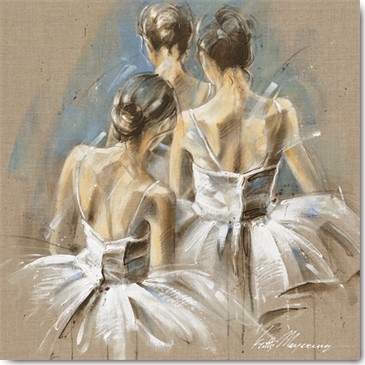 Kitty Meijering, White Dress IV (Ballerinas, Ballett, Tanzsport, Tanz, Tänzerin, Anmut, TüTü, Jugendzimmer, Ballettschule,  Wohnzimmer, Tanzschule, Schlafzimmer, Wunschgröße, bunt)