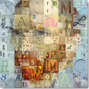 Belaer, Vincent (Van Gogh, Selbstportrait, Adaption, Pixel, verpixelt, Buchstaben, Grafik, modern, Jugendzimmer, Wohnzimmer, Treppenhaus, Wunschgröße, bunt)