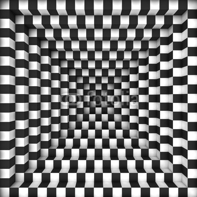 imagewell10, optical2 (abstrakt, mustern, textur, kariert, schwarzweiß, geometrie, blickwinkel, focus, würfel, viereck, 3d, rendern, hintergrund, halluzinogen, schlafmittel, illusion, abbildun)