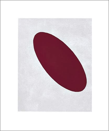 Iwan Klijun, Untitled, 1917 (violet) (Büttenpapier) (Klassische Moderne, Malerei, Abstrakt, Minimalismus, geometrische Formen, Wohnzimmer, Treppenhaus, Büro, Business, Elipse, violett)